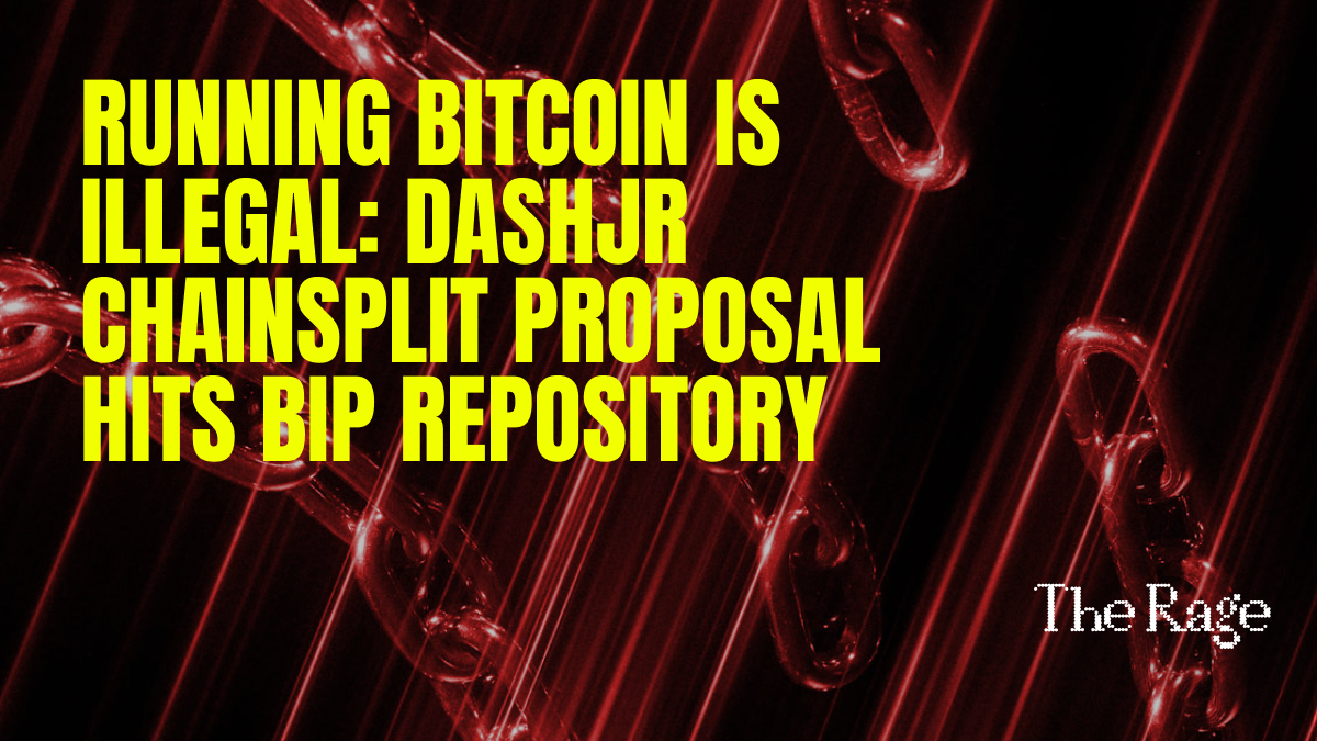 Running Bitcoin Is Illegal: Dashjr Chainsplit Proposal Hits BIP Repository